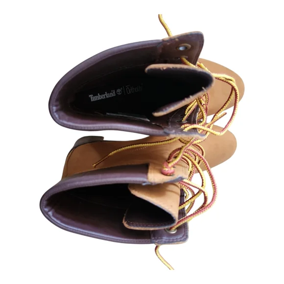 Timberland Women’s Allington Mid Lace-Up Boots Size 8 | Black Suede Heeled Ankle - Picture 6 of 8